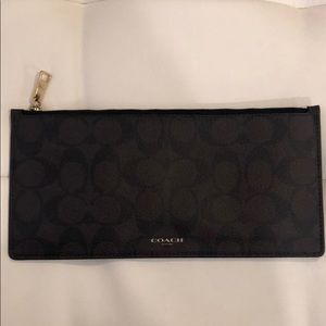 Coach logo clutch/pouch